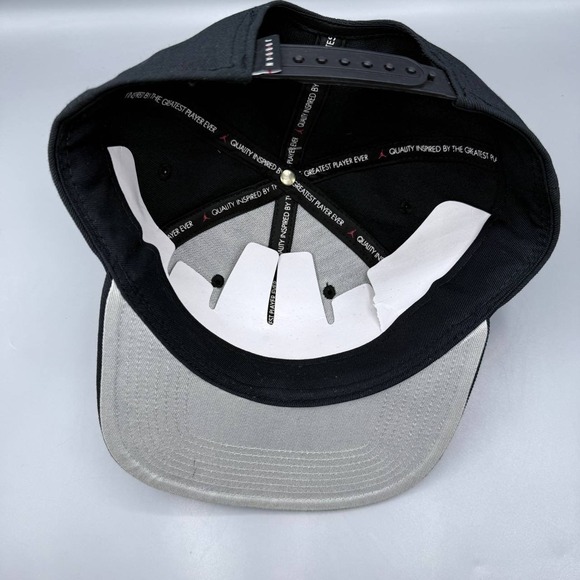 Air Jordan Hat Men Black Embroidered Logo Tinker Jumpman Snap Back Cap New - Picture 2 of 8